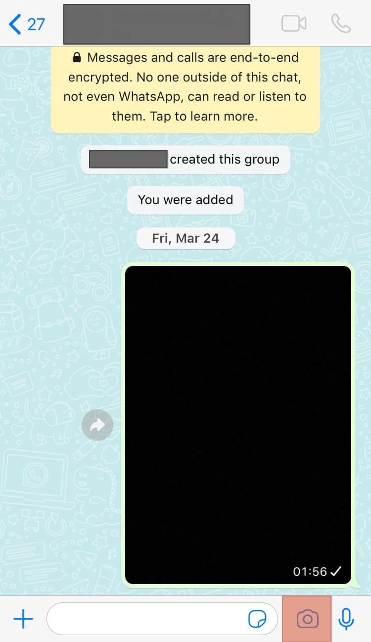 Whatsapp Chat Camera Icon
